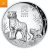 Australia 2022 YEAR OF THE TIGER  1 DOLLAR 1 OZ  LUNAR SERIES III HIGH KVALITET PROOF RELIEF