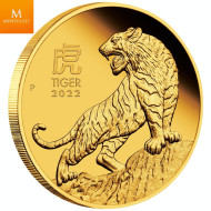 Australia 2022 1/10 oz Gull Lunar S3 «Year of the Tiger» Proof M/Etui & COA
