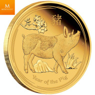 Australia 2022 1/10 oz Gull Lunar S3 «Year of the Tiger» Proof M/Etui & COA