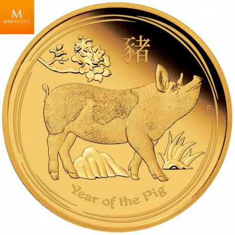 Australia 2022 1/10 oz Gull Lunar S3 «Year of the Tiger» Proof M/Etui & COA