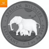 Somalia 2022 ELEFANT "BLACK & WHITE"  SETT 2 X 100 SHILLINGS AFRICAN WILDLIFE KVALITET BU I SKRIN MED COA