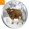 Australia 2022 YEAR OF THE TIGER  30 DOLLAR 1 KILO  LUNAR III MED GULL "PRIVY MARK" KVALITET BU