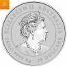 Australia 2022 YEAR OF THE TIGER  30 DOLLAR 1 KILO  LUNAR III MED GULL "PRIVY MARK" KVALITET BU
