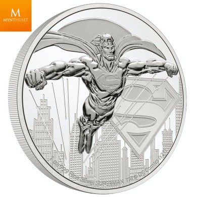 Niue 2021 BATMAN™ 1 OZ sølv mynt i kvalitet BU i kapsel