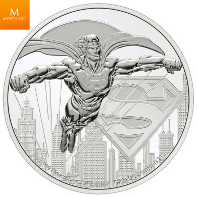 Niue 2021 BATMAN™ 1 OZ sølv mynt i kvalitet BU i kapsel