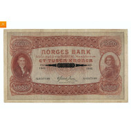 1000 KRONER 1945 A  Kvalitet  1-