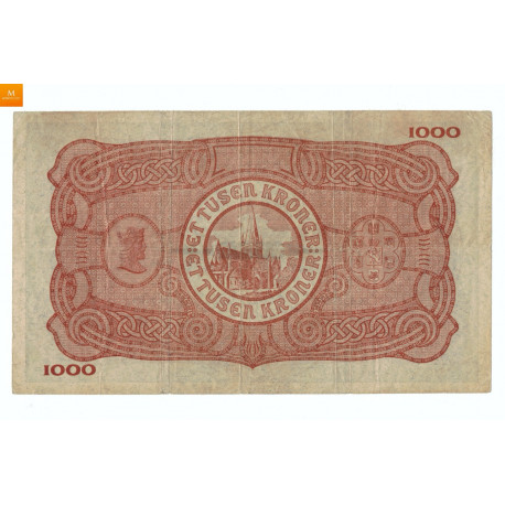 1000 KRONER 1945 A  Kvalitet  1-