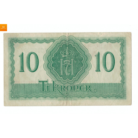 10 krone Z 386589, London Kvalitet 1/1+