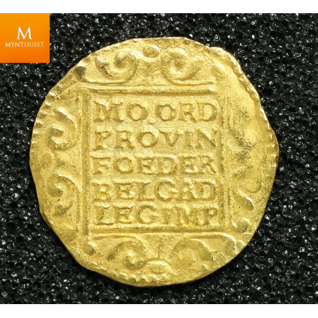 Rundeskatten gull dukat 1724 Utrecht kvalitet 0/01, NGC MS63