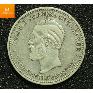 2 kroner 1898 kvalitet 1+