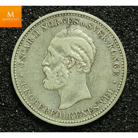 2 kroner 1898 kvalitet 1+