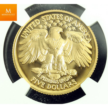 USA 5 dollar 1987 W Constitution kvalitet proof, NGC PF70