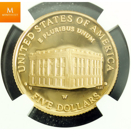 USA 5 dollar 1987 W Constitution kvalitet proof, NGC PF70