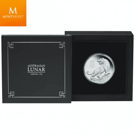 Australia "YEAR OF THE TIGER" 2022 100 $ 1 OZ PLATINUM  LUNAR SERIE 3  Kvalitet Proof OPPLAG KUN 188