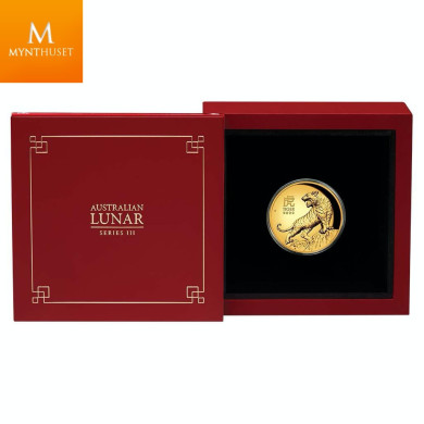 SJELDEN! Australia 2022 YEAR OF THE TIGER 1 OZ  GULL LUNAR SERIE 3 KVALITET PROOF HIGH RELIEF SJELDEN! Australia 2022 YEAR OF THE TIGER 1 OZ  GULL LUNAR SERIE 3 KVALITET PROOF HIGH RELIEF
