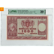 1000 kroner 1968 PMG 30
