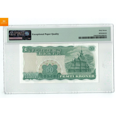 50 kroner 1983 N9876324 Kvalitet PMG MS67 EPQ , Nydelig kvalitet 0