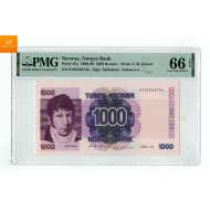 1000 kroner 1989 PMG MS66 EPQ