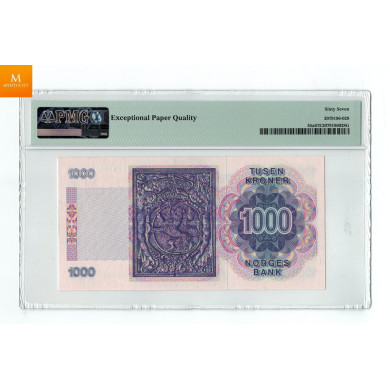 1000 kroner 1990 PMG MS67 EPQ 1000 kroner 1990 PMG MS67 EPQ