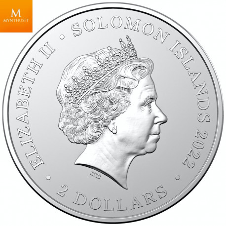 Solomon Islands 2022 MARY READ 1 OZ SØLV 999 i kapsel