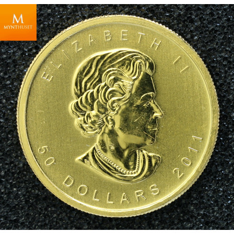 Canada maple leaf 2011 gull 1 oz 9999 kvalitet 0/01