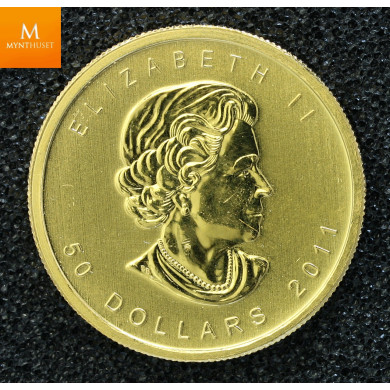 Canada maple leaf 2011 gull 1 oz 9999 kvalitet 0/01