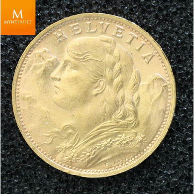 Sveits 1935 20 francs, Kvalitet 01 Sveits 1935 20 francs, Kvalitet 01
