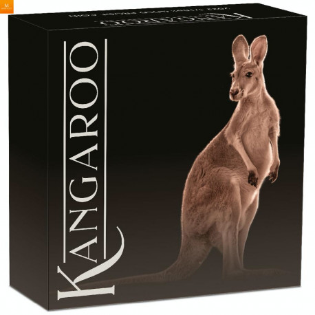 Australia 2022 KANGAROO 1/10 OZ  KVALITET PROOF I SKRIN OPPLAG KUN 500