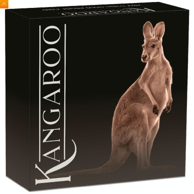 Australia 2022 KANGAROO 1/10 OZ  KVALITET PROOF I SKRIN OPPLAG KUN 500