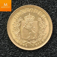 10 kroner 1902 kvalitet 1+/01