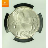 1 krone 1958 kvalitet 0, NGC MS65