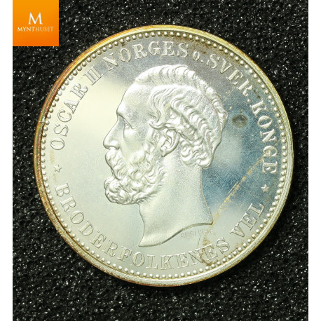 2 kroner 1887 "Retrike"