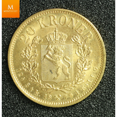 20 kroner 1879 kvalitet god 01