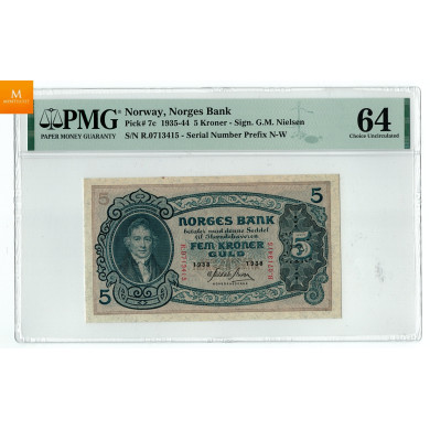 5 krone 1938 R.0713415 5 krone 1938 R.0713415