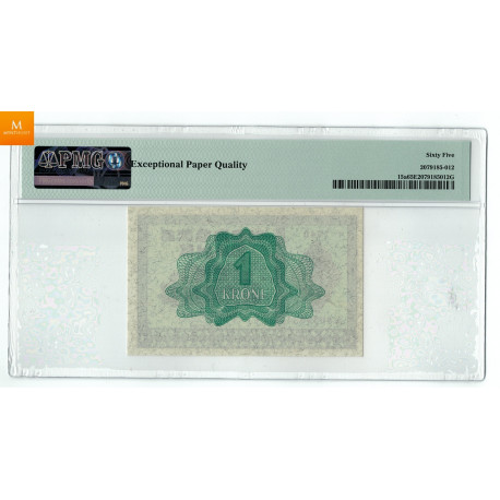 1 krone 1940 A.4059984 kvalitet 0, NGC MS65EPQ