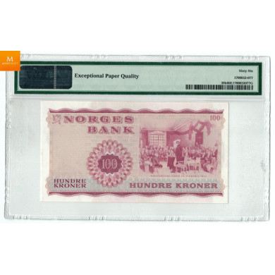 100 kroner 1965 E.4848661 kvalitet 0, NGC MS66 EPQ