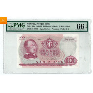 100 kroner 1965 E.4848661 kvalitet 0, NGC MS66 EPQ