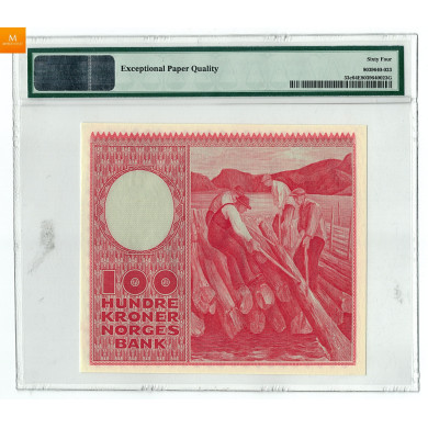 100 kroner 1960 H.1570831 kvalitet 0, NGC MS64EPQ 100 kroner 1960 H.1570831 kvalitet 0, NGC MS64EPQ