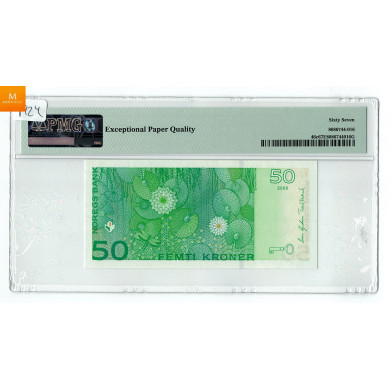 50 kroner 2008 C600301154 Kvalitet 0 , PMG MS67 EPQ