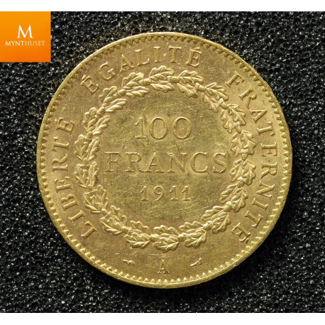 France 100 Francs 1911 A Paris gull i kvalitet 01