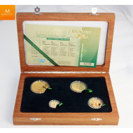 Nydelig! 2011 South Africa Prestige Natura Meerkat Gull Proof 4 mynt sett med boks og Coa