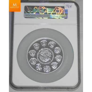 MEXICO LIBERTAD 2014 5 OZ SØLV KVALITET PROOF, NGC PF&) UC