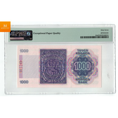 1000 kroner 1990 PMG MS67 EPQ