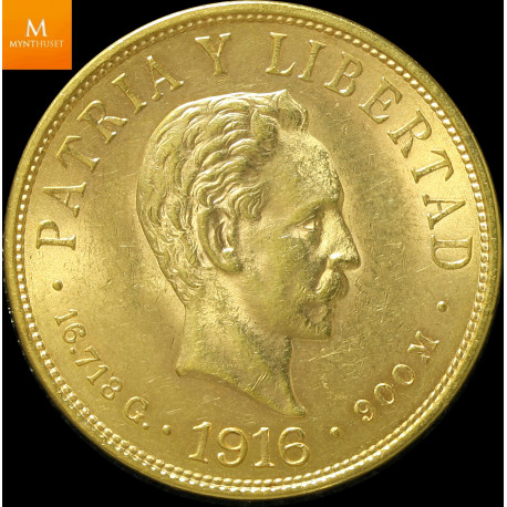 Cuba 10 Pesos 1916 kvalitet 01