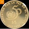 Argentina Gold 5 peso 1995 FN Kvalitet proof, NGC PF69 UCAM