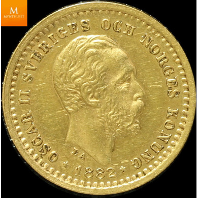 Sverige 5 kronor 1882 kvalitet 01 i kapsel Sverige 5 kronor 1882 kvalitet 01 i kapsel