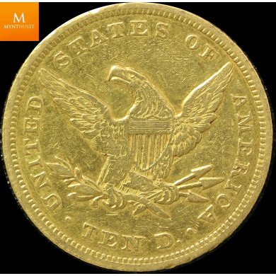 USA 10 Dollar 1892 Carson City Kvalitet 1+ , PCGS XF45 USA 10 Dollar 1892 Carson City Kvalitet 1+ , PCGS XF45