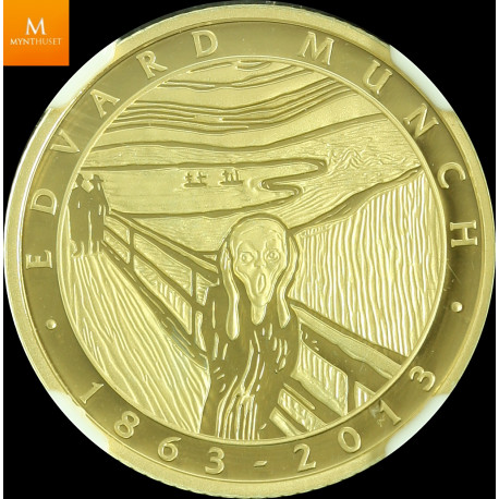 Niue Islands 2013 5 dollars  Edvard Munch Madonna kvalitet proof, NGC PF69