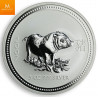 Australian 5 Oz Silver 8 Dollars "Year of the Pig" 2007