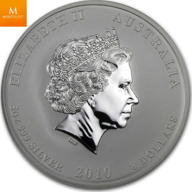 Australian 5 Oz Silver 8 Dollars "Year of the Pig" 2007